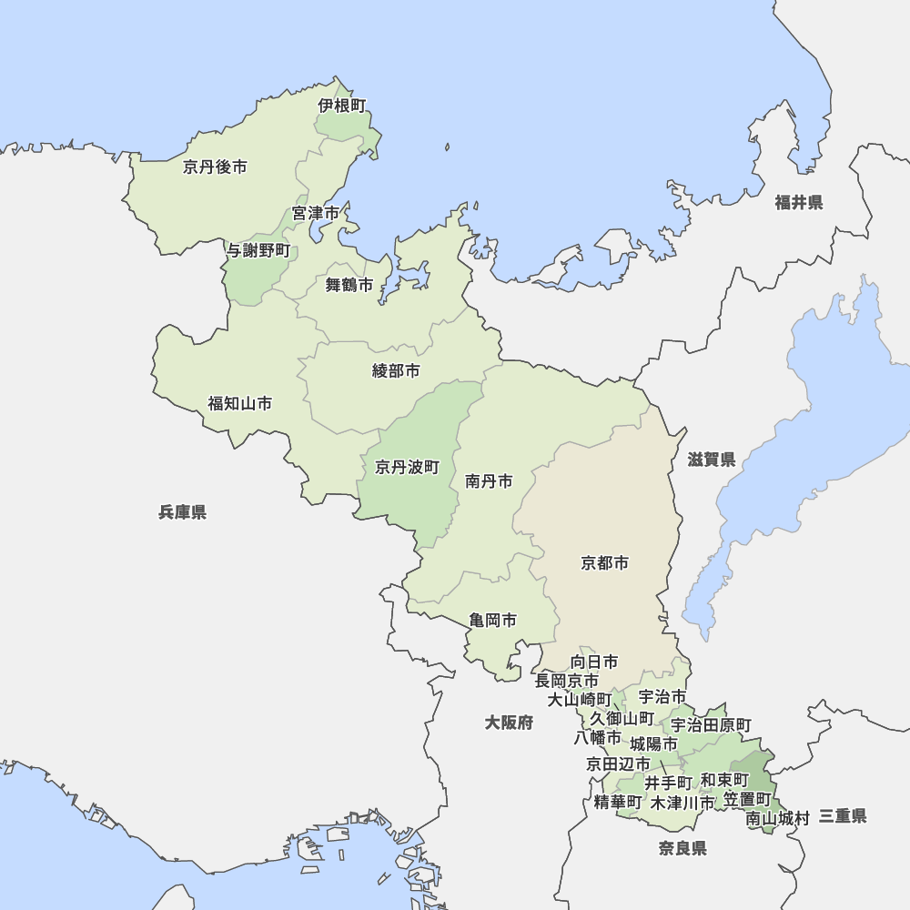 京都府の地図