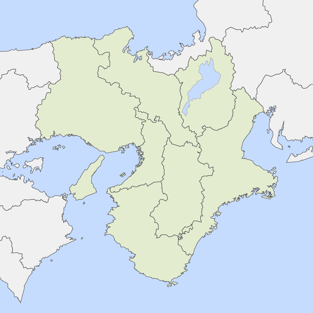 近畿地方の地図
