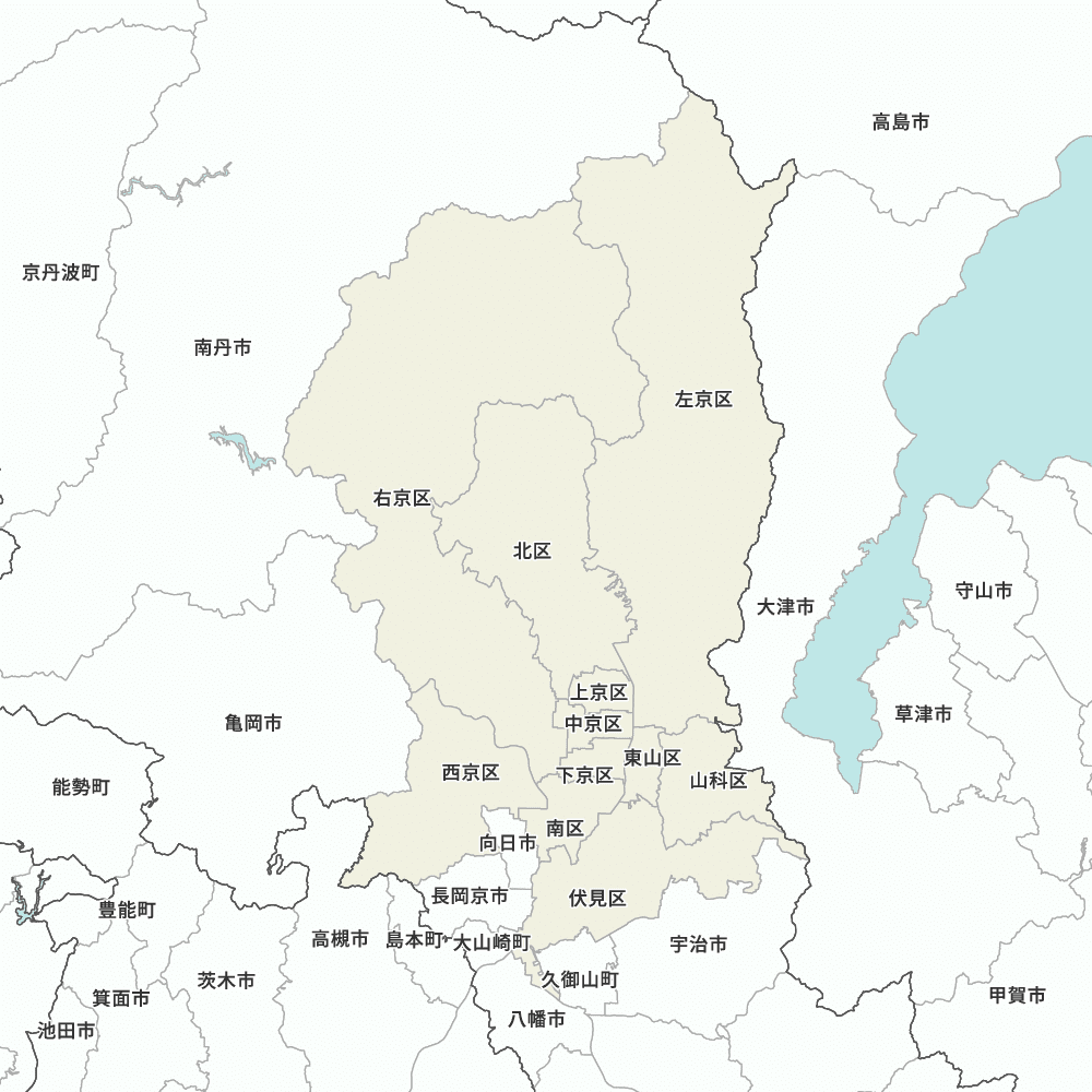 京都市の地図