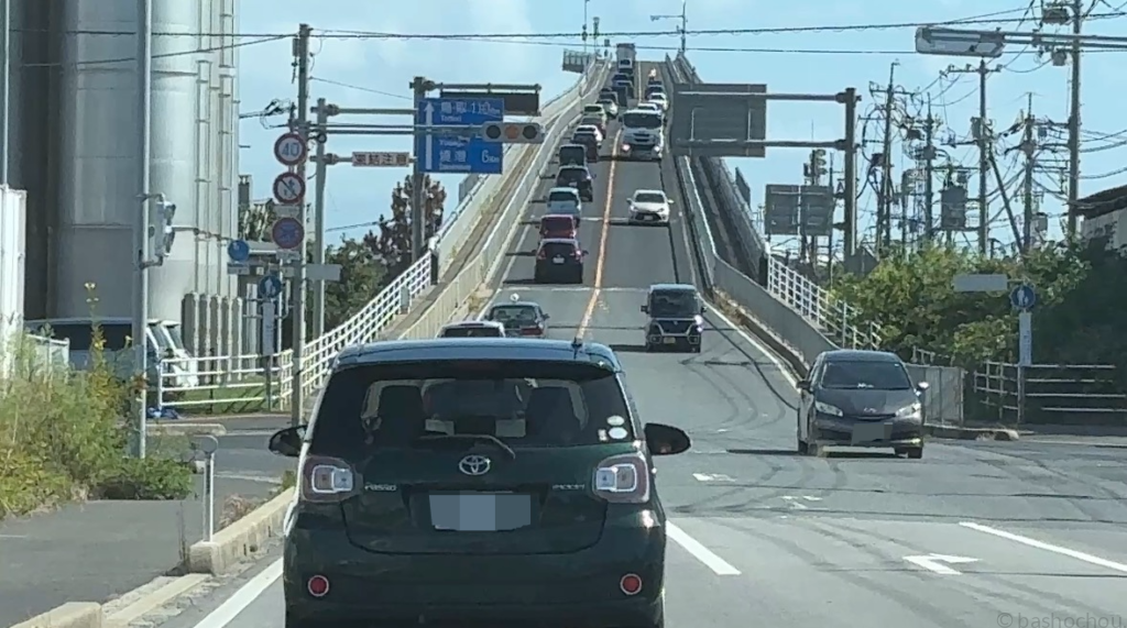 江島大橋（ベタ踏み坂）