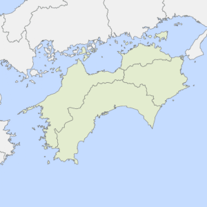 四国地方の地図