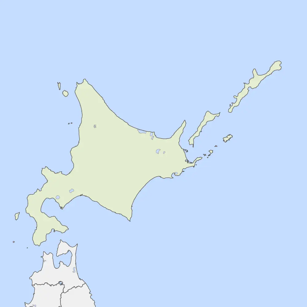 北海道の地図